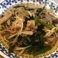 Sachi☆cafe's cooksnap of when they made 【簡単】豚肉ニラもやし炒め.