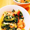 かわゆう1211's cooksnap of when they made ほうれん草ベーコンとトマトのチーズ焼き.