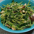 ふえふきたぬき's cooksnap of when they made こんがりしめじと豆苗の炒めナムル.