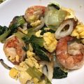 けんよこ's cooksnap of when they made チンゲン菜とエビの卵炒め.