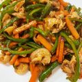 tamichi's cooksnap of when they made 豚バラ肉といろいろ野菜のピリ辛中華炒め.