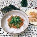 Satoco❋'s cooksnap of when they made 納豆ご飯を白菜漬けで巻いてみよう♡.