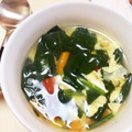 kpえもん♪'s cooksnap of when they made 卵とほうれん草のコンソメスープ.