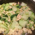ちーちゃんキッチン's cooksnap of when they made 簡単！チンゲン菜と卵の中華炒め♥.