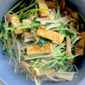 めいちママ＊'s cooksnap of when they made ☆豆苗と油揚げのササッと炒め☆.
