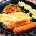 あゆまんま♪'s cooksnap of when they made なんだかさんの激うま簡単スクランブル.