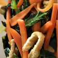 作ってみるん's cooksnap of when they made 小松菜、人参、あげの煮浸し.