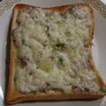 狼かあさん☆'s cooksnap of when they made 朝食・おやつに！青のりハムマヨトースト.