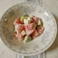 violets's cooksnap of when they made トマトとクリームチーズのサラダ.