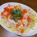 しまちょ★'s cooksnap of when they made かにとイクラの明太クリームサラダパスタ.