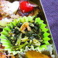 haruku221's cooksnap of when they made 大根の葉と薄揚げのごま油炒め　.