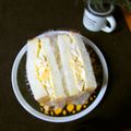 haruku221's cooksnap of when they made ２種類食感たまごサンド.