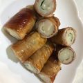 ゆみらんたん's cooksnap of when they made 餅チーズinちくわの肉巻き.