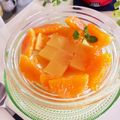 kpえもん♪'s cooksnap of when they made 100%オレンジジュースの寒天.
