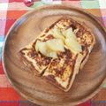 4児男子母さんの台所's cooksnap of when they made フレンチトースト　アップルジャムのせ.