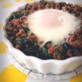 inyako's cooksnap of when they made 糖質制限☆トルコのほうれんそう挽肉炒め.