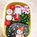 Natsu♡Ayu's cooksnap of when they made ＊キャラ弁＊　クリスマスに★雪だるま.