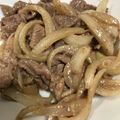 mitimiya's cooksnap of when they made 新玉ねぎと牛肉の味噌炒め.