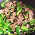 まど姉かおりんこ's cooksnap of when they made 青椒牛肉絲☆薄切り牛肉とピーマンの炒め.
