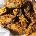クック5JS75P☆'s cooksnap of when they made 豚レバーのカレー揚げ.