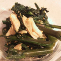 kae2423999's cooksnap of when they made 春菊とササミの柚子胡椒マヨ和え.