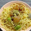 食いしん坊河童's cooksnap of when they made アボカドとマグロの冷製パスタ　わさび醤油.