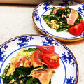 マコミコ's cooksnap of when they made ほうれん草とベーコンの玉子炒め♡.