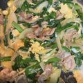 ゆな３５'s cooksnap of when they made 10分で作る　ニラ玉とん平焼き.