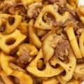 nyauko's cooksnap of when they made こっくり味、れんこんと豚肉の炒め煮.