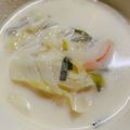 たぬとん's cooksnap of when they made 白菜と長葱のミルクスープ.
