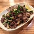 FGO☆'s cooksnap of when they made 砂肝と葱(わけぎ)の旨うま炒め.
