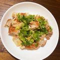 黒いエプロンのタイ人's cooksnap of when they made 皮がパリッパリ！鶏ネギの塩焼き.