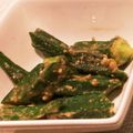 kanarisa's cooksnap of when they made オクラの柚子胡椒味噌の胡麻和え.