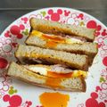 ebipeco's cooksnap of when they made 簡単☆ベーコンエッグでホットサンド.