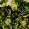 まさ12321's cooksnap of when they made 三つ葉香る…わかめときゅうりの酢の物.