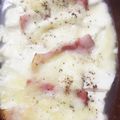 冷月浅夢's cooksnap of when they made 豆腐とベーコンの熱々チーズ焼き✿.