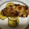 tomorecipe's cooksnap of when they made ハニーレモンで♪さつまいもとバジルチキン.