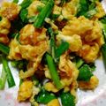 たぬきちまる☆彡's cooksnap of when they made ５分で完成♪おかずになる簡単ニラ卵★.