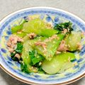 こむぎぱくぱく's cooksnap of when they made 簡単やみつき♪チンゲン菜とツナの胡麻和え.