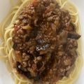 うなちゃん！'s cooksnap of when they made ☆なすと挽肉のスパゲッティ☆.