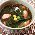 あーこ姐's cooksnap of when they made 簡単！レンジでウインナーのスープ.