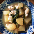 ハニハ二ちゃん's cooksnap of when they made 鶏もも肉と小松菜のあったか治部煮風.