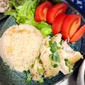 える°'s cooksnap of when they made 混ぜて炊くだけ！炊飯器で簡単カオマンガイ.