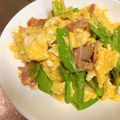 めぐまろろ's cooksnap of when they made バターが決め手！ふわふわ卵のさやえんどう.