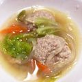ikucyann's cooksnap of when they made ふわふわ肉団子と春雨のスープ.