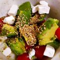 たにたーに's cooksnap of when they made アボカドトマトとクリチの甘酸っぱ和え.
