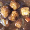IHクッカー's cooksnap of when they made 簡単♪鶏肉でお団子！肉団子のカレー煮込み.