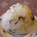 mamida_'s cooksnap of when they made しらすと天かすのおにぎり in ポン酢.