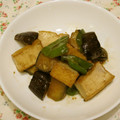 youtapapa's cooksnap of when they made あるもので★ナスとピーマンと厚揚げ★.