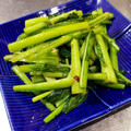 ターぽん's cooksnap of when they made ★簡単で美味い！かぶの葉のにんにく炒め★.